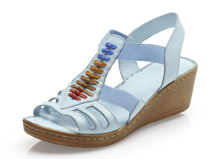 Gemini Sandalette mit bunten Lederdurchzügen