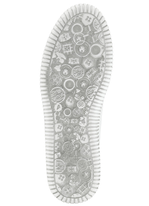 - Gemini Sneaker mit elastischem Textilmaterial, in Größe 036 bis 042, in Farbe WEISS Ansicht 4