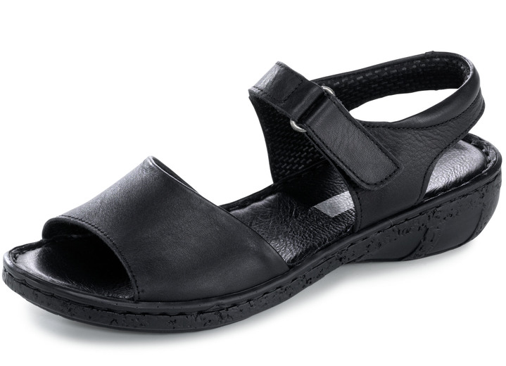 Sandaletten & Pantoletten - ELENA EDEN, modische Damen-Sandalen, Weite G, mit Klettverschluss, in Größe 035 bis 042, in Farbe WEISS Ansicht 8