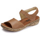 Sandaletten & Pantoletten - ELENA EDEN, modische Damen-Sandalen, Weite G, mit Klettverschluss – Farbe COGNAC – Ansicht 1 Sandaletten & Pantoletten - ELENA EDEN, modische Damen-Sandalen, Weite G, mit Klettverschluss, in Größe 035 bis 042, in Farbe COGNAC – Farbe COGNAC – Ansicht 1