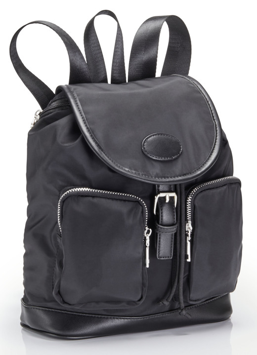 - Collezione Alessandro Rucksack mit verstellbaren Umhängeriemen, in Farbe SCHWARZ