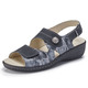 Damenmode - ELENA EDEN, bequeme Damen-Sandalen, Weite H, mit herausnehmbarem Fußbett, in Größe 036 bis 042, in Farbe DUNKELBLAU – Farbe DUNKELBLAU – Ansicht 1