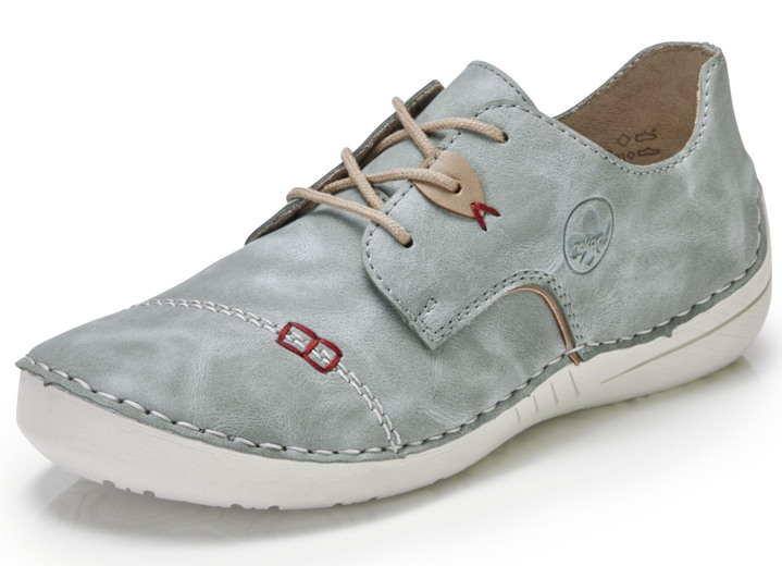 - Rieker Schnürschuh mit Ziernaht, in Größe 036 bis 042, in Farbe MINT Ansicht 1