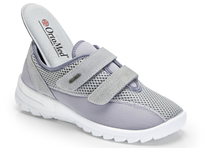 Slipper & Schnürschuhe - Bequeme Damen-Klettschuhe, Weite H, mit herausnehmbarem Fußbett Ansicht 4 Slipper & Schnürschuhe - Bequeme Damen-Klettschuhe, Weite H, mit herausnehmbarem Fußbett, in Größe 036 bis 042, in Farbe SCHWARZ Ansicht 4