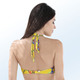 Bikinis - Bikini mit Bügel, Höschen seitlich raffbar – Farbe GELB-BUNT – Ansicht 3 Bikinis - Bikini mit Bügel, Höschen seitlich raffbar, in Größe 036 bis 048, in Cup D, in Farbe GELB-BUNT – Farbe GELB-BUNT – Ansicht 3