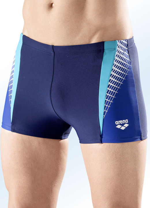 Badehosen - Arena Badepants mit farbigen Einsätzen, in Größe 004 bis 009, in Farbe MARINE-BUNT Ansicht 1