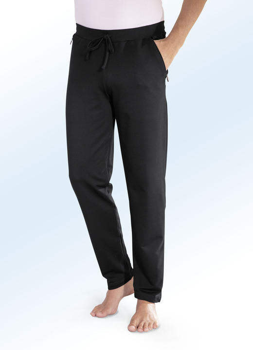 Freizeithosen - Hose mit komfortablem Dehnbund Freizeithosen - Hose mit komfortablem Dehnbund, in Größe 024 bis 062, in Farbe SCHWARZ