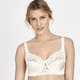 Bügel-BH - Miss Mary Bügel-BH mit floraler Tüllstickereispitze im Vorderteil, in Größe 075 bis 110, in Cup F, in Farbe WEISS