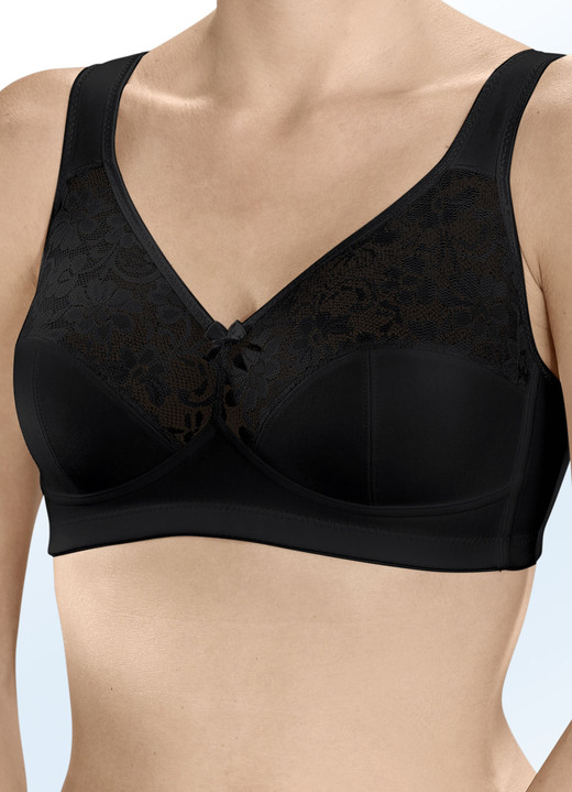 BH Doppelpack - Zweierpack Susa BH mit Baumwolle, in Größe 075 bis 105, in Cup D, in Farbe 1X WEISS-ROSÉ, 1X WEISS Ansicht 5