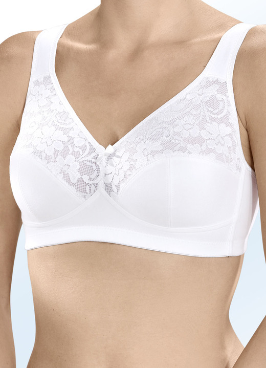 Damenmode - Zweierpack Susa BH mit Baumwolle, in Größe 075 bis 105, in Cup C, in Farbe 1X WEISS, 1X SCHWARZ Ansicht 1