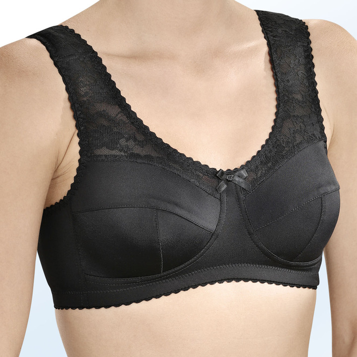 Soft-BH - BH mit Elastikspitze, in Größe 080 bis 110, in Cup B, in Farbe WEISS Ansicht 3