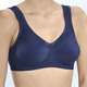 Soft-BH - Anita Entlastungs-BH mit Baumwoll-Pikee, in Größe 075 bis 120, in Cup E, in Farbe WEISS – Farbe MARINE – Ansicht 2