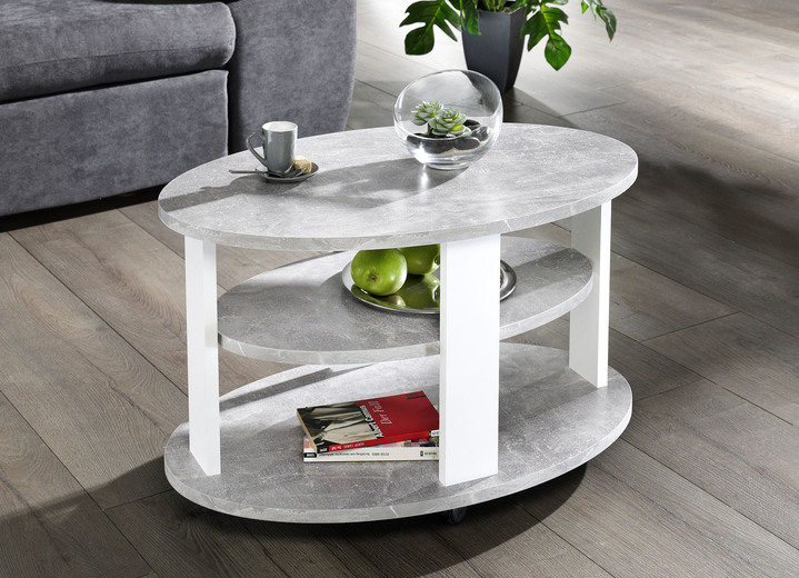 Couchtische - Couchtisch auf Rollen, in Farbe EICHE Ansicht 6