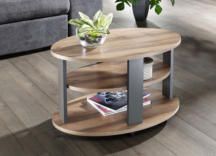 Couchtische - Couchtisch auf Rollen, in Farbe EICHE Ansicht 2