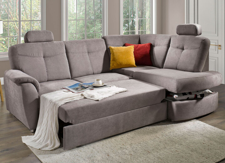 - Frei im Raum aufstellbare Polsterecke mit Funktion, in Farbe TAUPE Ansicht 2