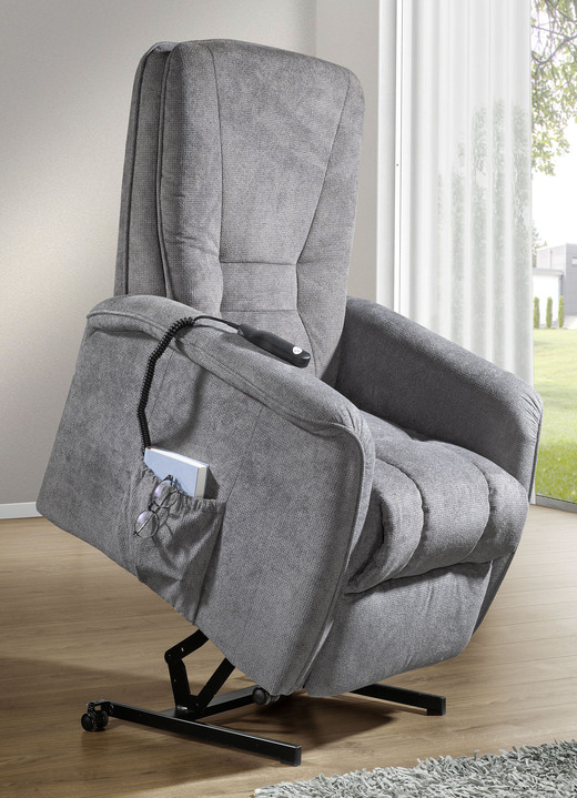 TV-Sessel / Relax-Sessel - Bequemer TV-Sessel auf stabilem Holzgrundgestell, in Farbe ROT, in Ausführung TV-Sessel, mechanisch Ansicht 10