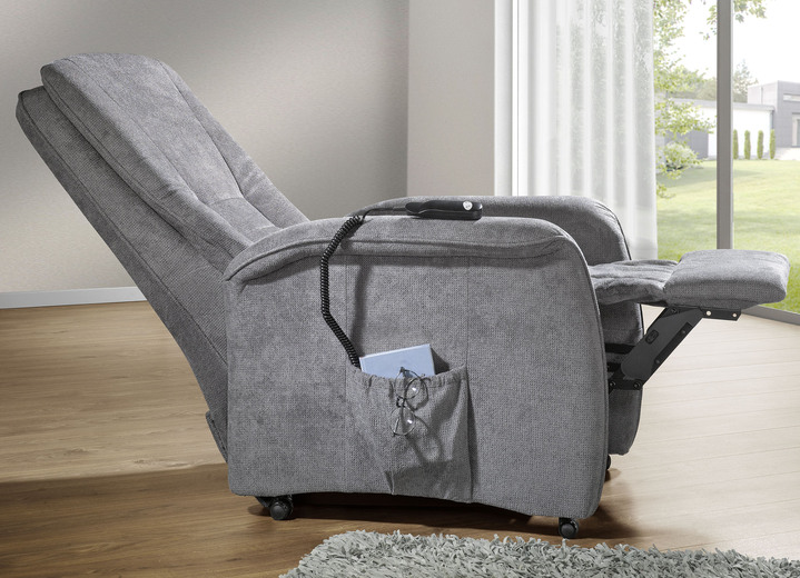 TV-Sessel / Relax-Sessel - Bequemer TV-Sessel auf stabilem Holzgrundgestell, in Farbe ROT, in Ausführung TV-Sessel, mechanisch Ansicht 9