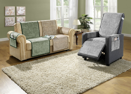 Sessel-,Couch- und Armlehnenschoner mit Anti-Rutsch-Beschichtung