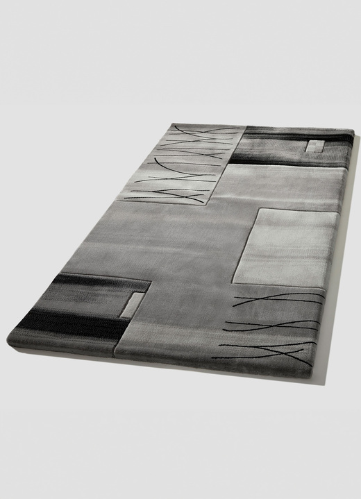 Modern - Brücken, Galerie und Teppiche mit handgeführtem Konturenschnitt, in Größe 111 (Brücke, 60x110 cm) bis 288 (Teppich, 240x340 cm), in Farbe BRAUN Ansicht 3