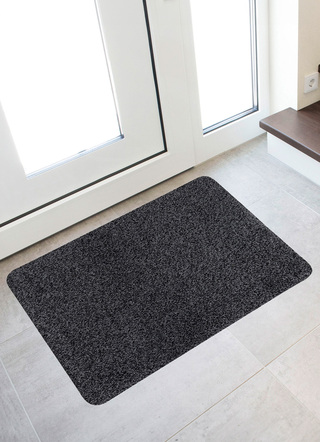 Fußmatten - Waschbare Schmutzfangmatte für innen und außen – Farbe ANTHRAZIT – Ansicht  Fußmatten - Waschbare Schmutzfangmatte für innen und außen, in Größe 101 (40x 60 cm) bis 120 (100x150 cm), in Farbe ANTHRAZIT – Farbe ANTHRAZIT – Ansicht