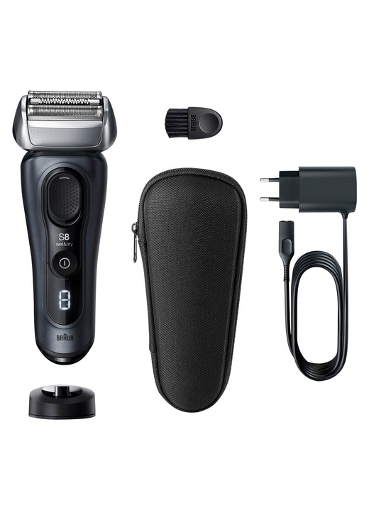 Rasierer & Haarschneider - Braun Rasierer Series 8 für das nächste Level der Rasur, in Farbe GRAU, in Ausführung Braun Rasierer 8413s Ansicht 1