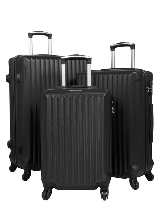 Reisegepäck - Koffer-Set 3-teilig , in Farbe SCHWARZ Ansicht 1