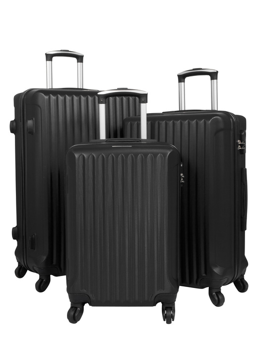 - Koffer-Set 3-teilig, in Farbe SCHWARZ
