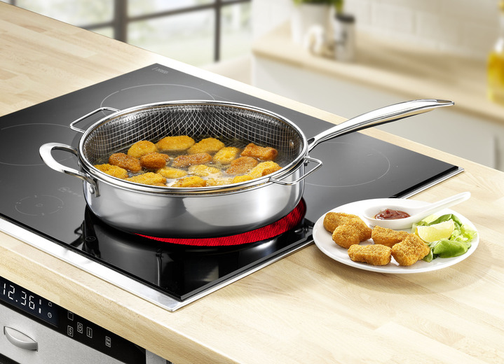 Töpfe & Pfannen - Livington Titan Pan Pfannen und Kochtöpfe, in Farbe EDELSTAHL, in Ausführung Multipfanne, ø 24 cm, H 6 cm Ansicht 3