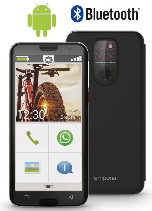 Mobil-Telefone - Smartphone Emporia.5 mit großem Display, in Farbe SCHWARZ Ansicht 1