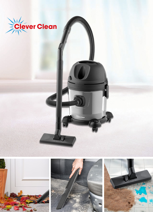 Mit Kabel - Clever Clean 3-in-1 Mehrzwecksauger, in Farbe SCHWARZ-GRAU Ansicht 1
