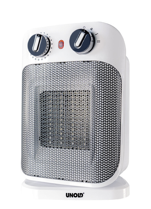 Raumklima - Unold Keramik-Heizlüfter, in Farbe WEISS-SCHWARZ Ansicht 3