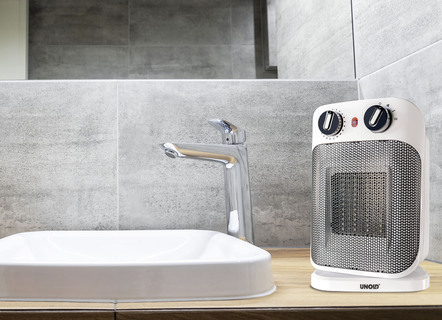 Raumklima - Unold Keramik-Heizlüfter, in Farbe WEISS-SCHWARZ – Farbe WEISS-SCHWARZ – Ansicht 