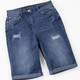 7/8-Hosen, Capris, Bermudas - Jeans-Bermudas mit tollen Used-Effekten, in Größe 032 bis 050, in Farbe JEANSBLAU