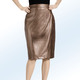 Röcke - Rock in modischer Wickeloptik – Farbe BRONZE Röcke - Rock in modischer Wickeloptik, in Größe 017 bis 050, in Farbe BRONZE