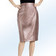 Röcke - Rock in modischer Wickeloptik – Farbe ROSÉ Röcke - Rock in modischer Wickeloptik, in Größe 017 bis 050, in Farbe BRONZE