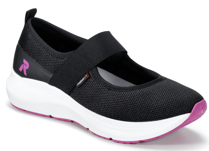 - Rieker Slipper mit Rundum-Gummizug, in Größe 036 bis 042, in Farbe SCHWARZ Ansicht 1