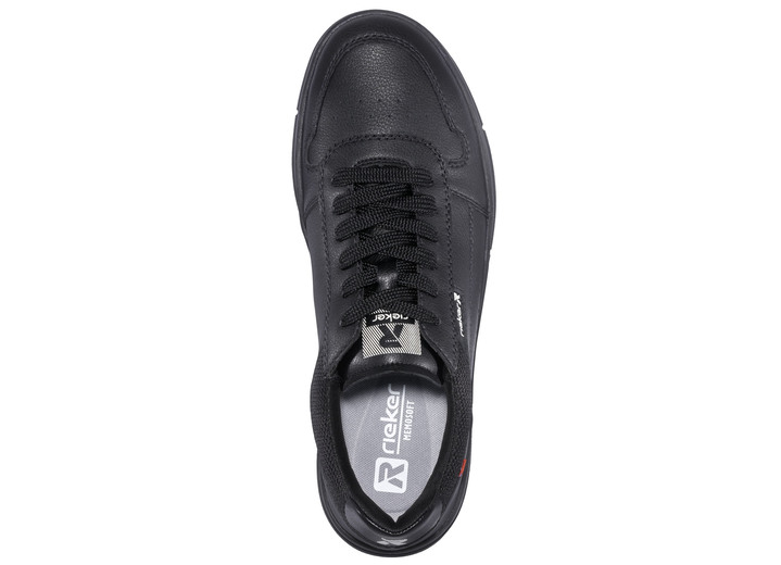 - Rieker Schnür-Sneaker aus Nappaleder, in Größe 040 bis 046, in Farbe SCHWARZ Ansicht 6