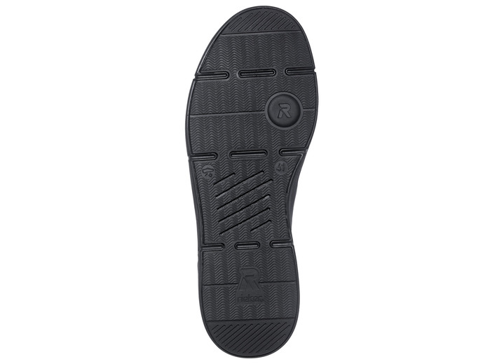 - Rieker Schnür-Sneaker aus Nappaleder, in Größe 040 bis 046, in Farbe SCHWARZ Ansicht 5