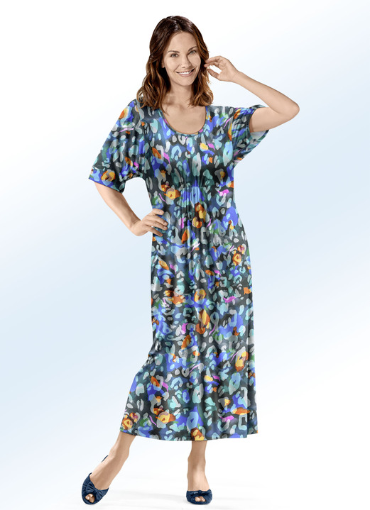 - Klaus Modelle Kaftan in Schlupfform, in Größe 038 bis 062, in Farbe BLAU-BUNT