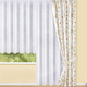 Klassisch - Dekoschal mit Frühlingsblumen-Motiv – Ansicht 1 Klassisch - Dekoschal mit Frühlingsblumen-Motiv, in Größe 364 (H150xB135 cm) bis 899 (1 Raffhalter, 80 cm), in Farbe  – Ansicht 1