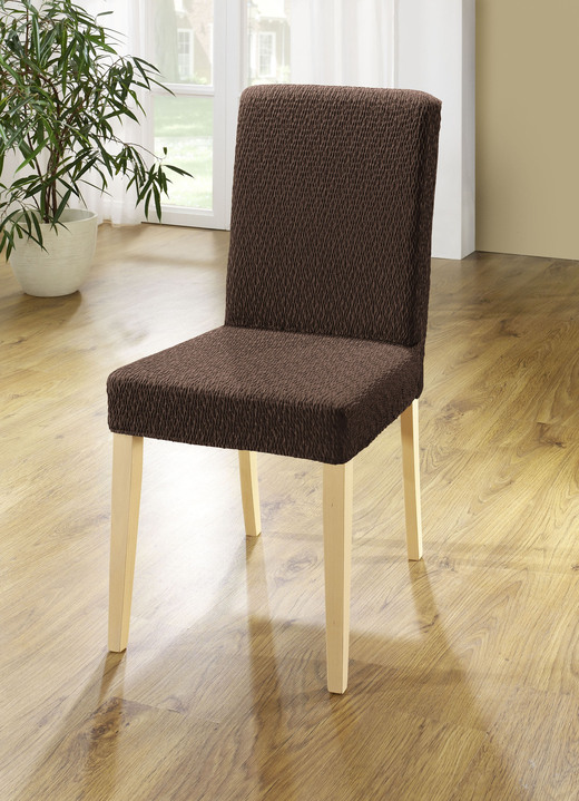 Sessel- & Sofaüberwürfe - Stretchbezüge mit schöner Strukturierung Ansicht 22 Sessel- & Sofaüberwürfe - Stretchbezüge mit schöner Strukturierung, in Größe 101 (Sesselbezug) bis 115 (Stuhlbezüge, 4er-Set), in Farbe BEIGE Ansicht 22