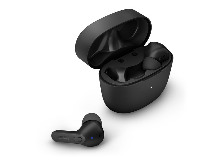 Musikanlagen - Philips TAT2206BK/00 In-Ear Kopfhörer inkl. Ladeschale, in Farbe SCHWARZ Ansicht 3