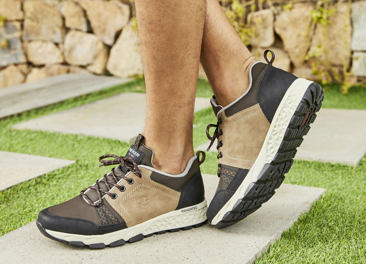 - Rieker Sneaker mit Schnürung, in Größe 040 bis 047, in Farbe TAUPE-BRAUN-SCHWARZ Ansicht 8
