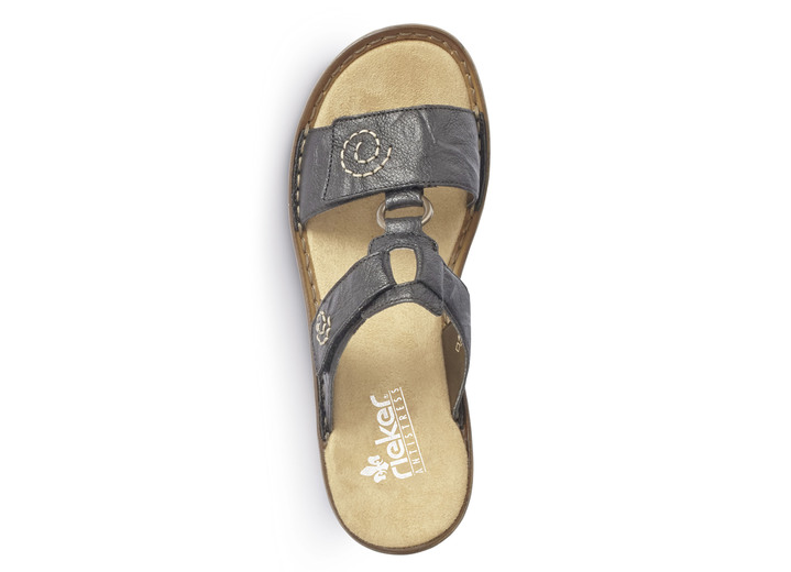 Sandaletten & Pantoletten - Rieker, modische Damen-Pantoletten, Weite H, mit Klettverschluss, in Größe 036 bis 042, in Farbe WEISS Ansicht 10