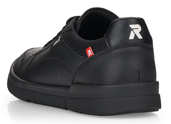 - Rieker Schnür-Sneaker aus Nappaleder, in Größe 040 bis 046, in Farbe SCHWARZ Ansicht 3