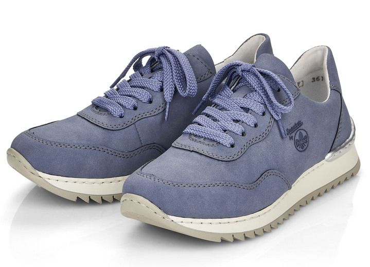 - Rieker Sneaker mit Schnürung, in Größe 036 bis 042, in Farbe JEANSBLAU Ansicht 2