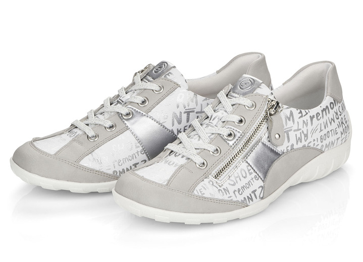 Remonte - Remonte Sneaker mit bedruckten Besätzen Ansicht 9 Remonte - Remonte Sneaker mit bedruckten Besätzen, in Größe 036 bis 043, in Farbe HELLBLAU-SILBER Ansicht 9