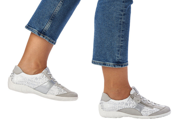 Remonte - Remonte Sneaker mit bedruckten Besätzen Ansicht 13 Remonte - Remonte Sneaker mit bedruckten Besätzen, in Größe 036 bis 043, in Farbe HELLBLAU-SILBER Ansicht 13