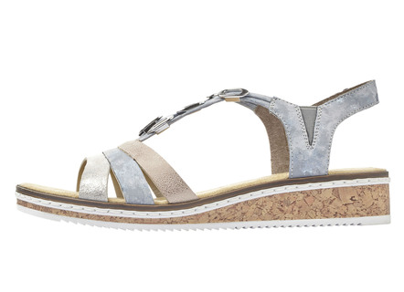 Rieker, modische Damen-Sandalen, mit Gummizug