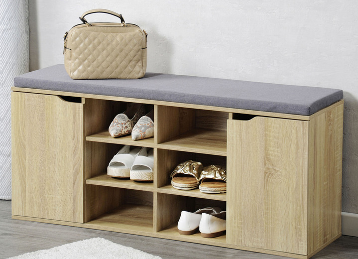 Schuhbank mit Sitzkissen Garderobenmöbel BADER